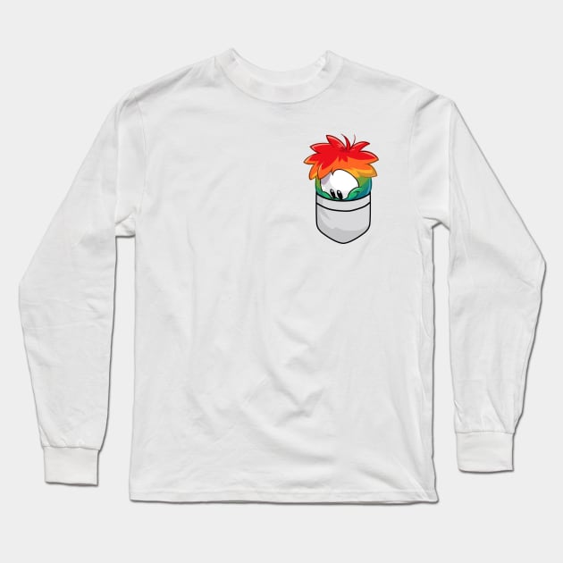 Rainbow Puffle Long Sleeve T-Shirt by GrumpyDonut